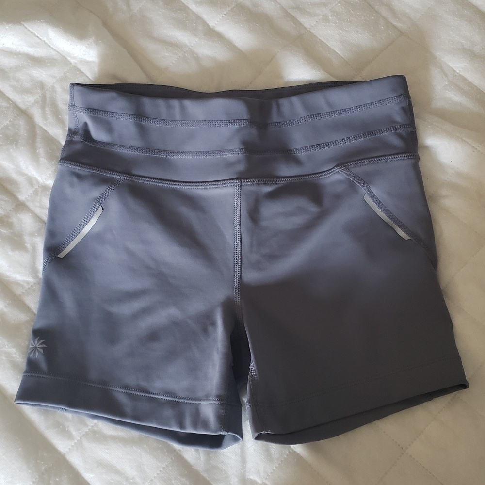 Gray Athleta spandex shorts
